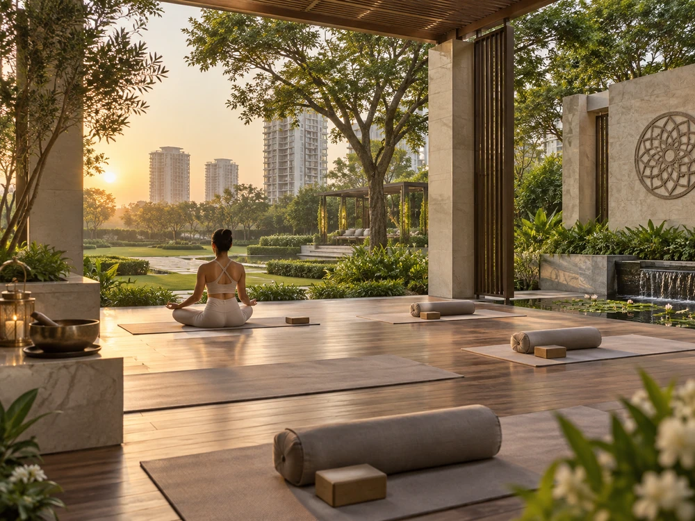 Yoga meditation — Prestige Sector 92